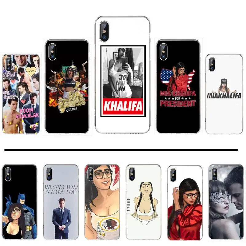 Чехол для телефона Dakota Johnson Jamie Dornan Mia Khalifa iphone 12 5 5s 5c se 6 6s 7 8 plus x xs xr 11 pro max|Бамперы| |