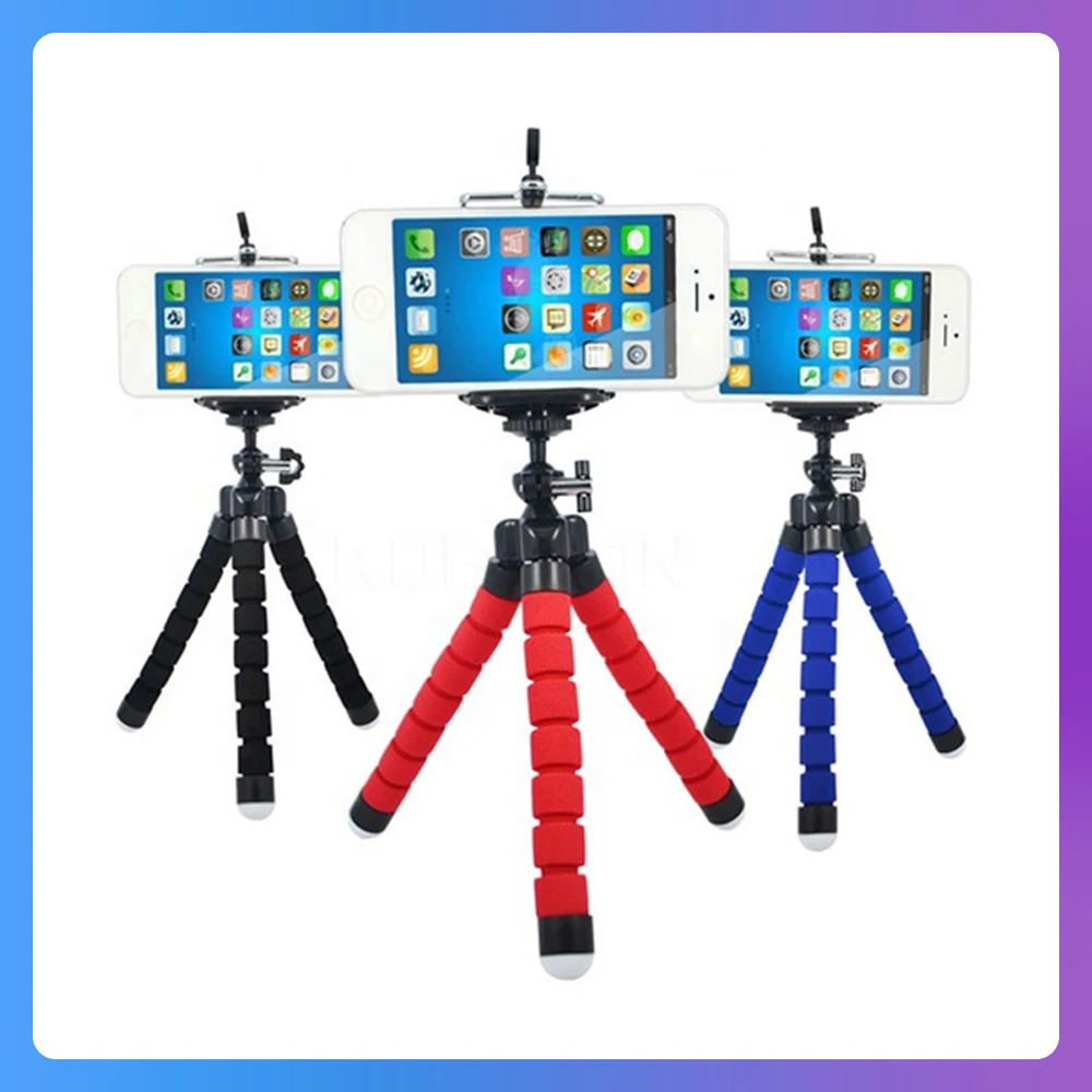 18CM Mini Flexible Sponge Octopus Tripod Mobile Phone Clip Holder For iPhone Huawei Smartphone Camera Stand Selfie Stick Support
18CM Mini Flexible Sponge Octopus Tripod Mobile Phone Clip Holder For iPhone Huawei Smartphone Camera Stand Selfie Stick Support