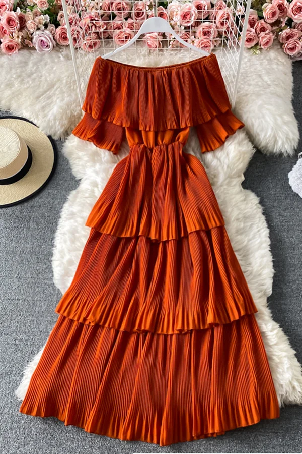 Korean Style Elegant Sexy Slim Fairy Dress Women Fashion Slash Neck Short Sleeve Cake Vestidos Girls Knee-Length Robes
Korean Style Elegant Sexy Slim Fairy Dress Women Fashion Slash Neck Short Sleeve Cake Vestidos Girls Knee-Length Robes