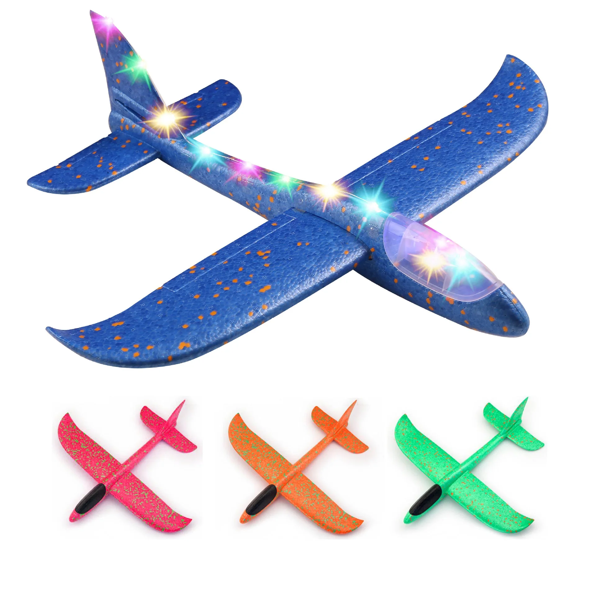 50CM Glow Big Plane Glider Hand Throw Airplane Light Inertial Epp Bubble Planes Outdoor Launch Kids Toys For Children Boys Gift
50CM Glow Big Plane Glider Hand Throw Airplane Light Inertial Epp Bubble Planes Outdoor Launch Kids Toys For Children Boys Gift