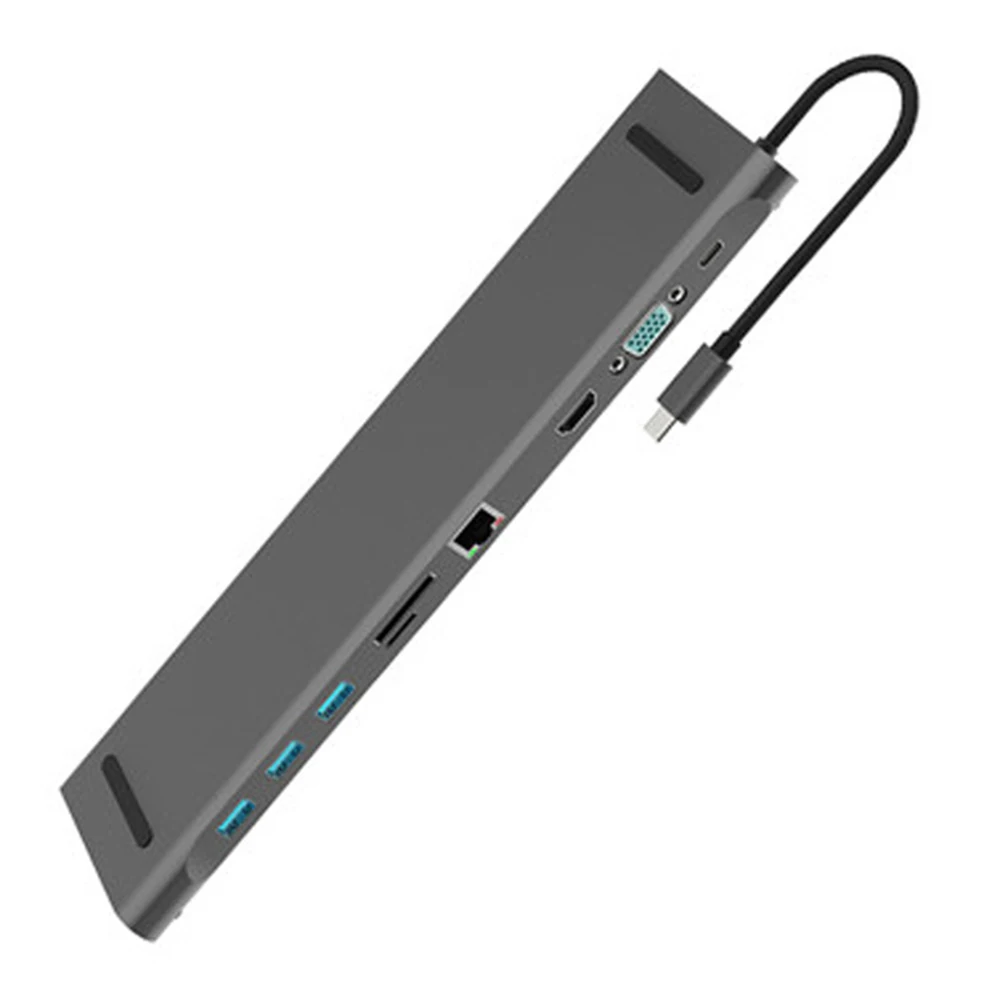 10 In 1 Type-C Docking Station USB 3.1 To HDMI-compatible Card Reader Hub for MacBook Pro 2017 Laptop Computers
10 In 1 Type-C Docking Station USB 3.1 To HDMI-compatible Card Reader Hub for MacBook Pro 2017 Laptop Computers