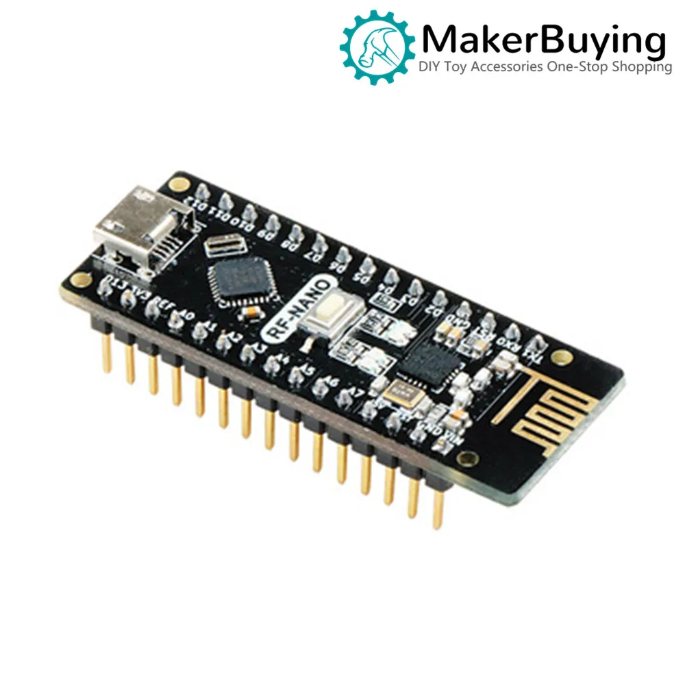 RF-Nano совместимый с Arduino Nano V3.0 встроенный NRF24L01 беспроводной CH340/CC2540 Bluetooth
RF-Nano совместимый с Arduino Nano V3.0 встроенный NRF24L01 беспроводной CH340/CC2540 Bluetooth