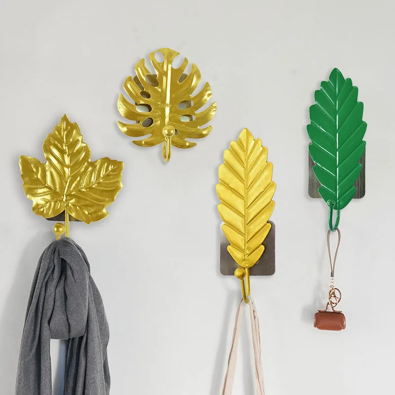 Creative Metal Leaf Shaped Hook Wall-mount Gold Green Hanger Coat Key Purse Bag Hook Wall Hanging Decoration Home Supplies
Creative Metal Leaf Shaped Hook Wall-mount Gold Green Hanger Coat Key Purse Bag Hook Wall Hanging Decoration Home Supplies
