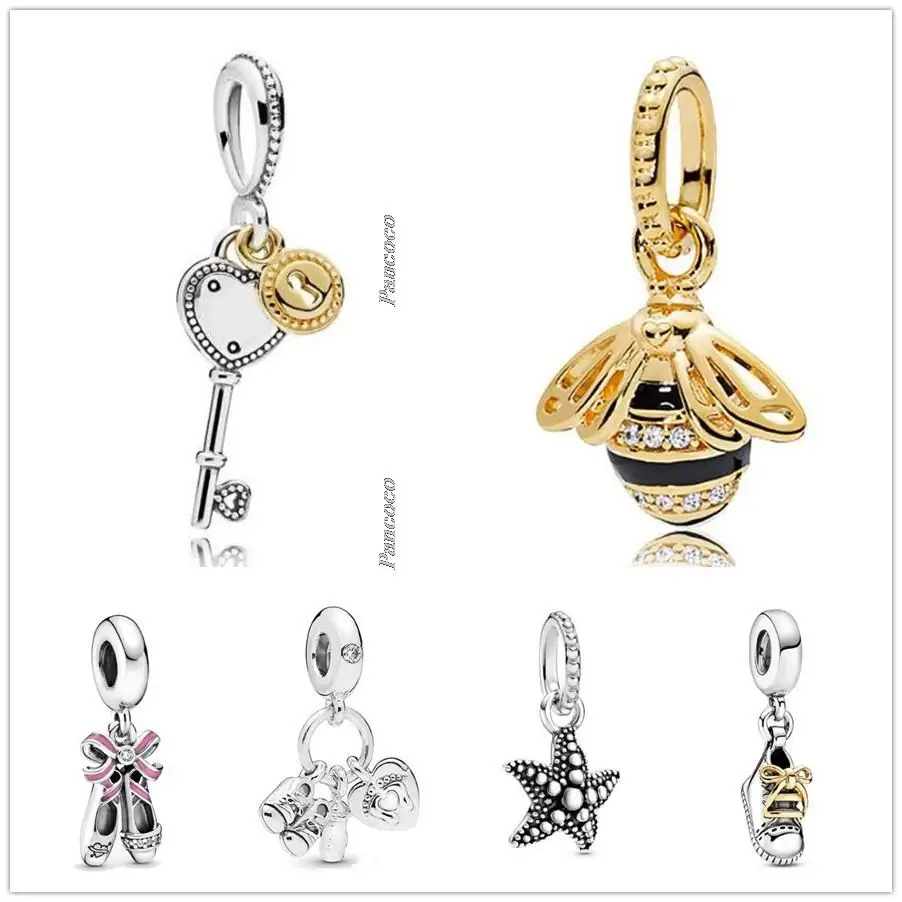 Authentic 925 Sterling Silver Gold Color Key To My Love Heart Pendant Charm Bead Fit Pandora Bracelet & Necklace Jewelry
Authentic 925 Sterling Silver Gold Color Key To My Love Heart Pendant Charm Bead Fit Pandora Bracelet & Necklace Jewelry