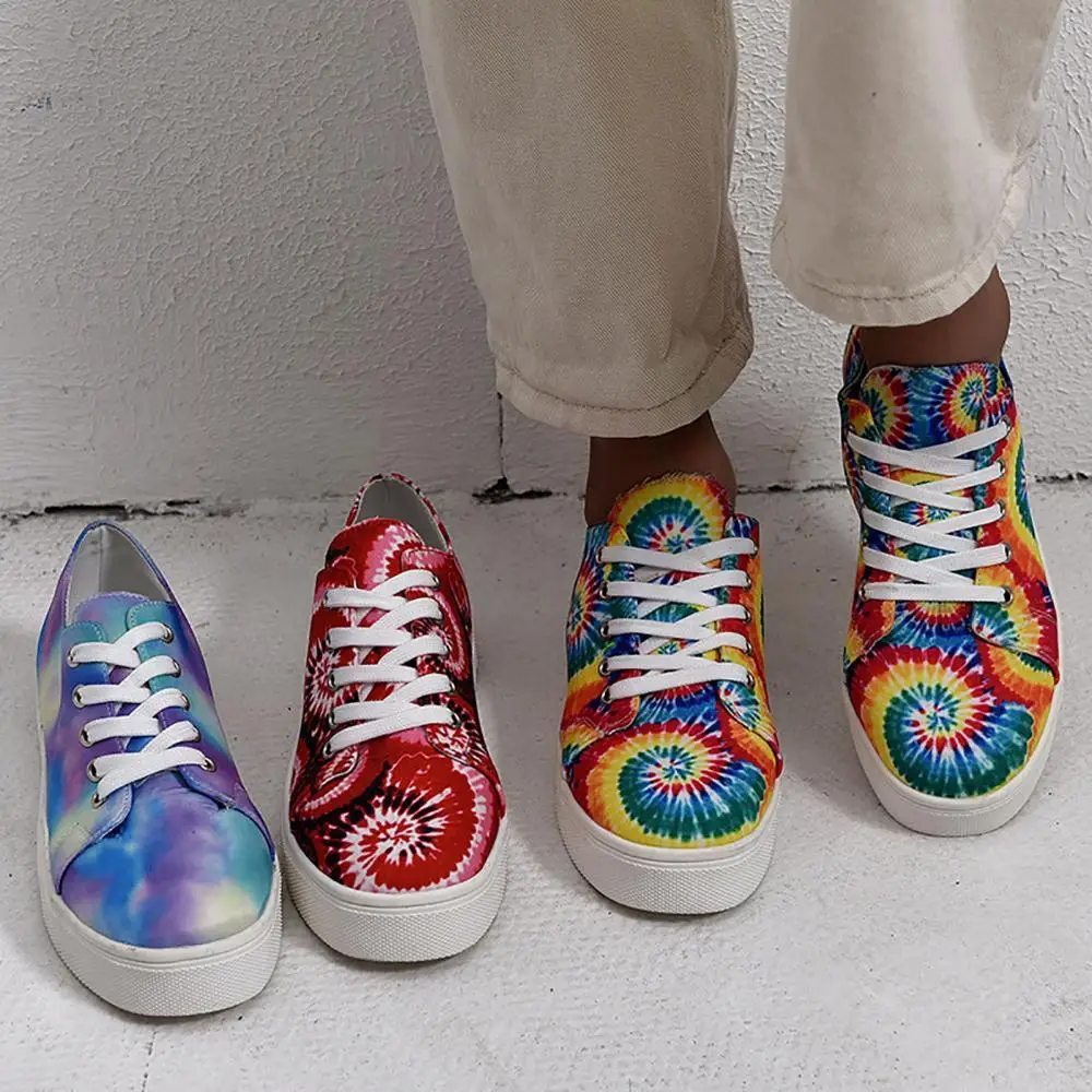 New Fashion Stylish Women Casual Anti-skid Flat Round Toe Lace Up Colorful Sneakers Walking Shoes
New Fashion Stylish Women Casual Anti-skid Flat Round Toe Lace Up Colorful Sneakers Walking Shoes