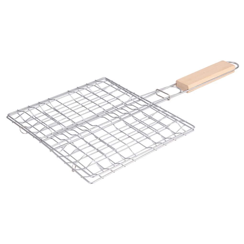 Barbecue Meshes Camping Grill Rack BBQ Clip Folder Grill Roast Folder Basket Tool Meat Fish Vegetable BBQ Tool Wooden Handle
Barbecue Meshes Camping Grill Rack BBQ Clip Folder Grill Roast Folder Basket Tool Meat Fish Vegetable BBQ Tool Wooden Handle