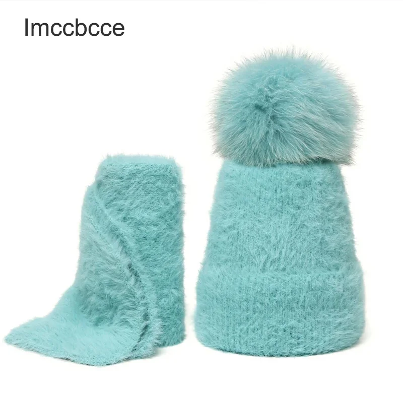 Winter Rabbit Fur Beanies Hat Scarves Set For Child Adult Real Fox Fur Pompon Cap Scarf Warm Soft Crochet Knitted Set For Unisex
Winter Rabbit Fur Beanies Hat Scarves Set For Child Adult Real Fox Fur Pompon Cap Scarf Warm Soft Crochet Knitted Set For Unisex