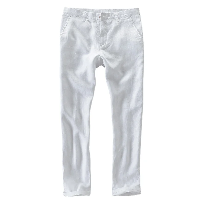 Casual Pants Men Brand Long Men Trousers Business Fashion Pants Mens Solid Flax Trousers Mens Pantalon 100%Quality Pure Linen
Casual Pants Men Brand Long Men Trousers Business Fashion Pants Mens Solid Flax Trousers Mens Pantalon 100%Quality Pure Linen
