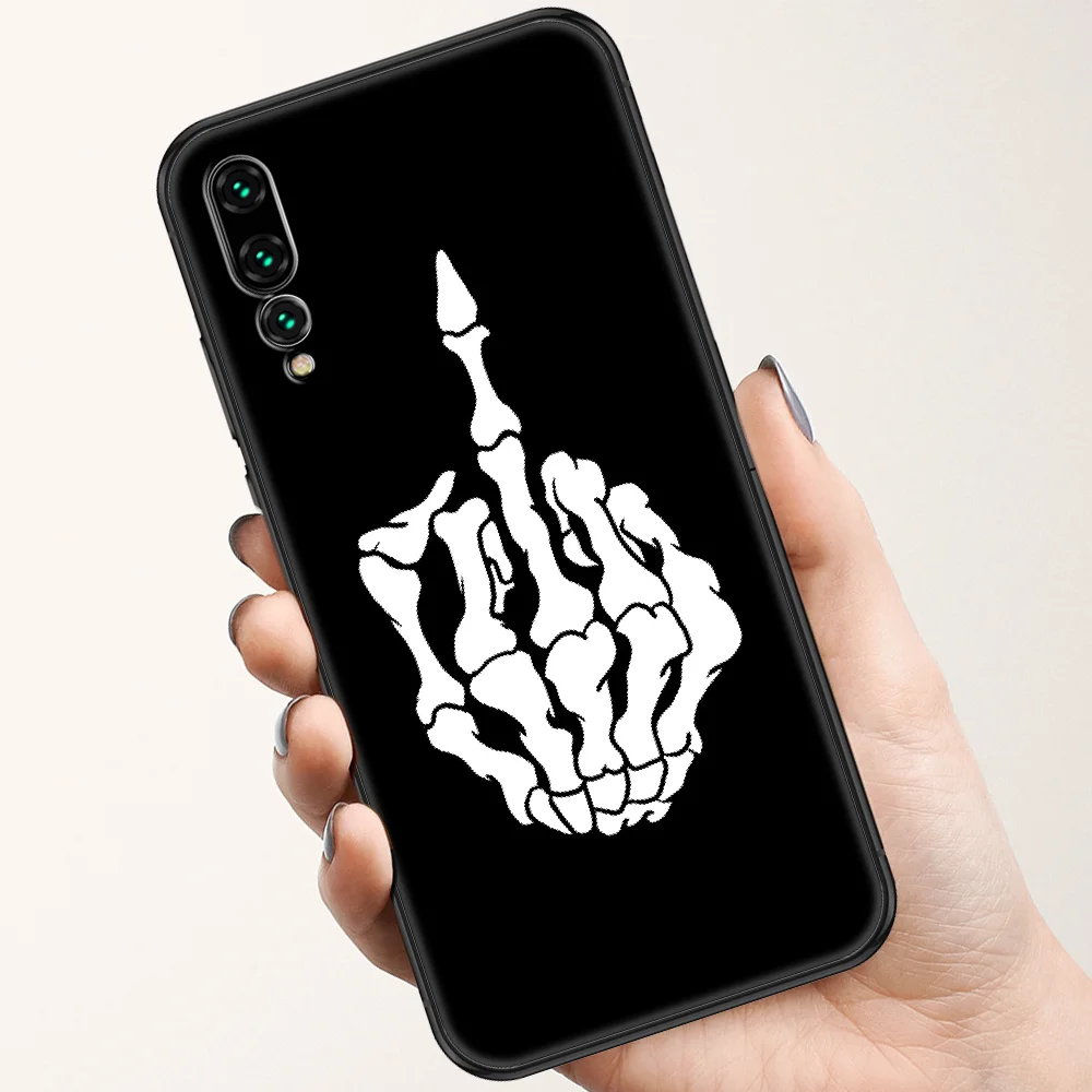 Чехол со смешным человеком на средний палец для телефона Huawei P Mate P10 P20 P30 P40 10 20 Smart Z