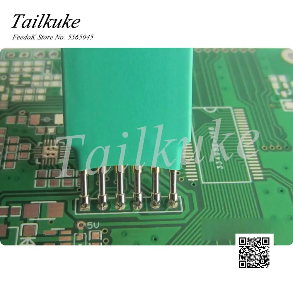 Burn the downlead thimble 2.0mm-6p write the program probe test probe spring pin 6
Burn the downlead thimble 2.0mm-6p write the program probe test probe spring pin 6
