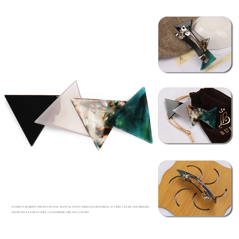 French acetate geometric triangle clip hair barrette color match patch marble pattern hair clips summer hair accessories elegant
French acetate geometric triangle clip hair barrette color match patch marble pattern hair clips summer hair accessories elegant