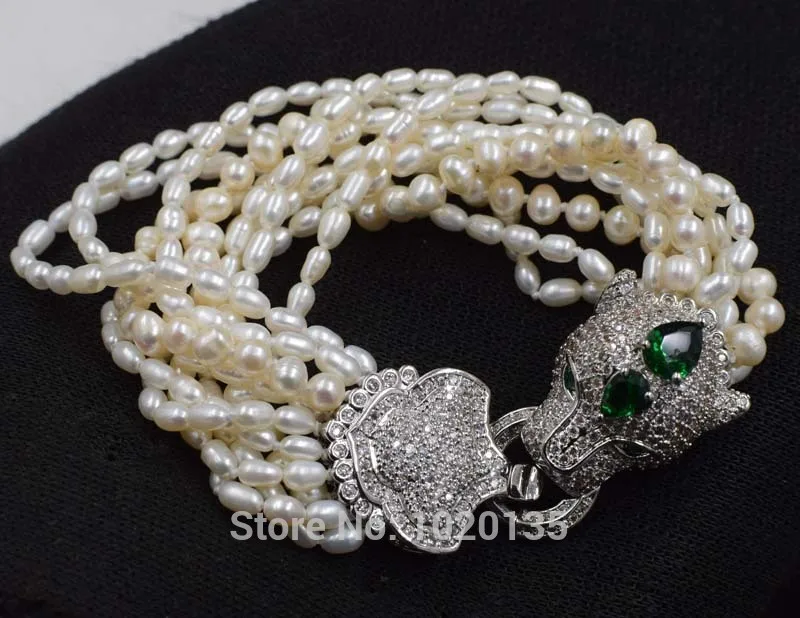 10ROWS FRESHWATER PEARL NEAR ROUND AND RICE BRACELET AND LEOPARD CLASP WHOLESALE BEADS 8INCH
10ROWS FRESHWATER PEARL NEAR ROUND AND RICE BRACELET AND LEOPARD CLASP WHOLESALE BEADS 8INCH