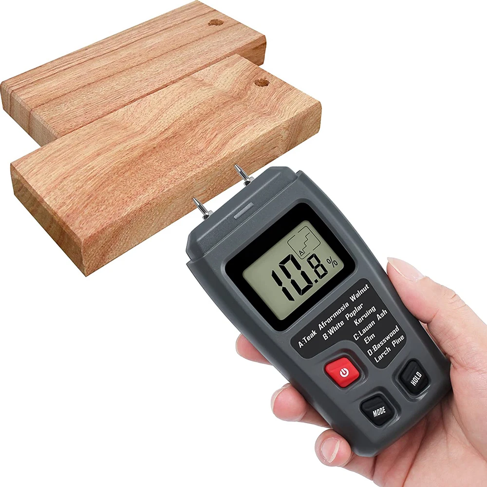 Professional Digital Wood Moisture Meter Plastic Portable 0~99.9% Hygrometer Timber Damp Detector Tool Analysis Instruments
Professional Digital Wood Moisture Meter Plastic Portable 0~99.9% Hygrometer Timber Damp Detector Tool Analysis Instruments