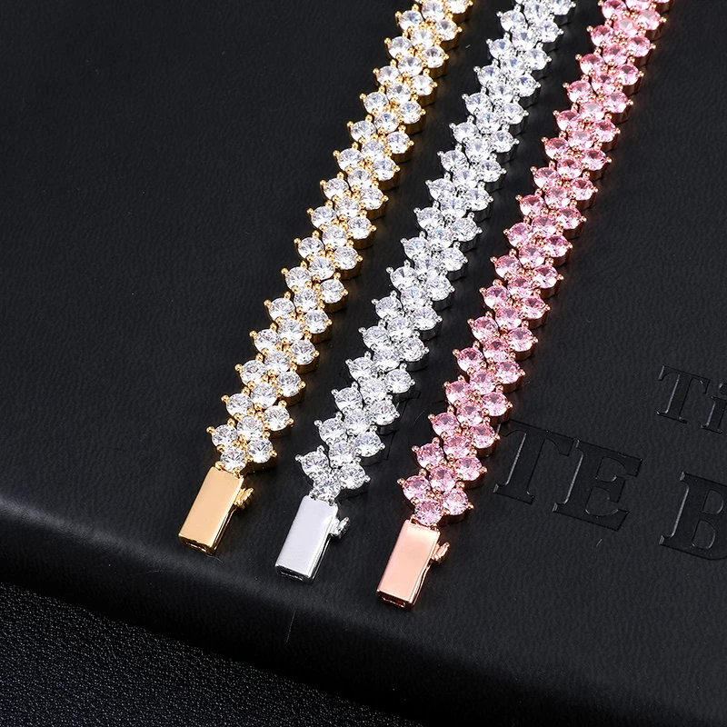 Hip Hop 10MM Bling Iced Out Tennis Chain CZ Copper Setting AAA+ Cubic Zirconia Stones Bracelet For Men Women Jewelry 
Hip Hop 10MM Bling Iced Out Tennis Chain CZ Copper Setting AAA+ Cubic Zirconia Stones Bracelet For Men Women Jewelry