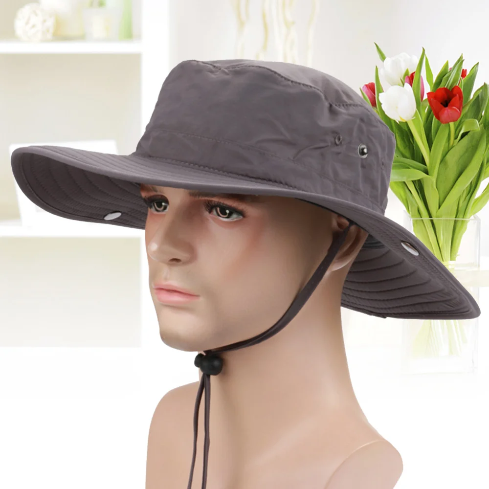 Summer Outdoor Large Brimmed Fishing Cap Quick Drying Round Bucket Hat Cowboy Style Cap(Dark Grey)
Summer Outdoor Large Brimmed Fishing Cap Quick Drying Round Bucket Hat Cowboy Style Cap(Dark Grey)