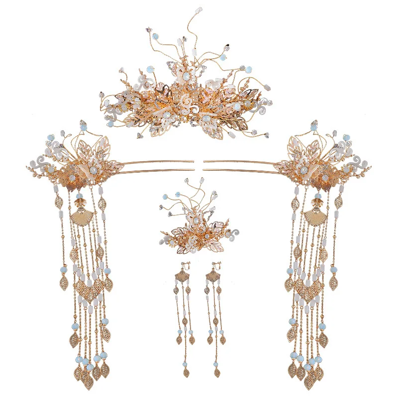 Bride tiara Chinese court retro atmosphere women luxury tiara wedding cheongsam hair accessories
Bride tiara Chinese court retro atmosphere women luxury tiara wedding cheongsam hair accessories