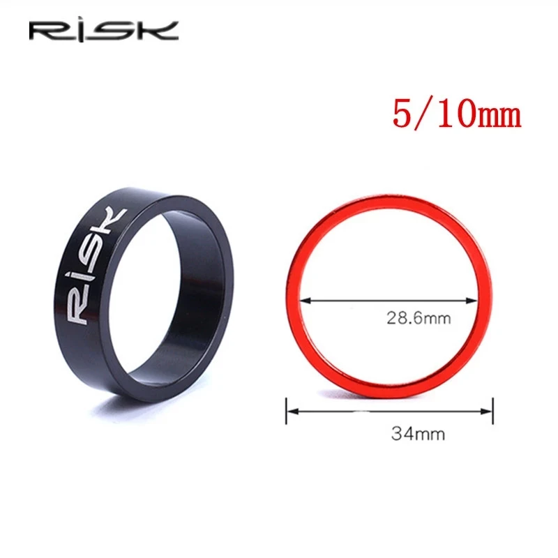 RISK 4pcs 5/10mm Ultralight Aluminum Alloy Bike Headset Washer Mountain Bicycle Front Fork Washer Bike Stem Handlebar Spacers
RISK 4pcs 5/10mm Ultralight Aluminum Alloy Bike Headset Washer Mountain Bicycle Front Fork Washer Bike Stem Handlebar Spacers