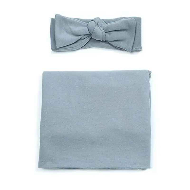 2 Pcs/set Simple Solid Color Baby Blanket Headband Set Newborn Swaddle Wrap Towel Bow-knot Hair Band Photo Props
2 Pcs/set Simple Solid Color Baby Blanket Headband Set Newborn Swaddle Wrap Towel Bow-knot Hair Band Photo Props