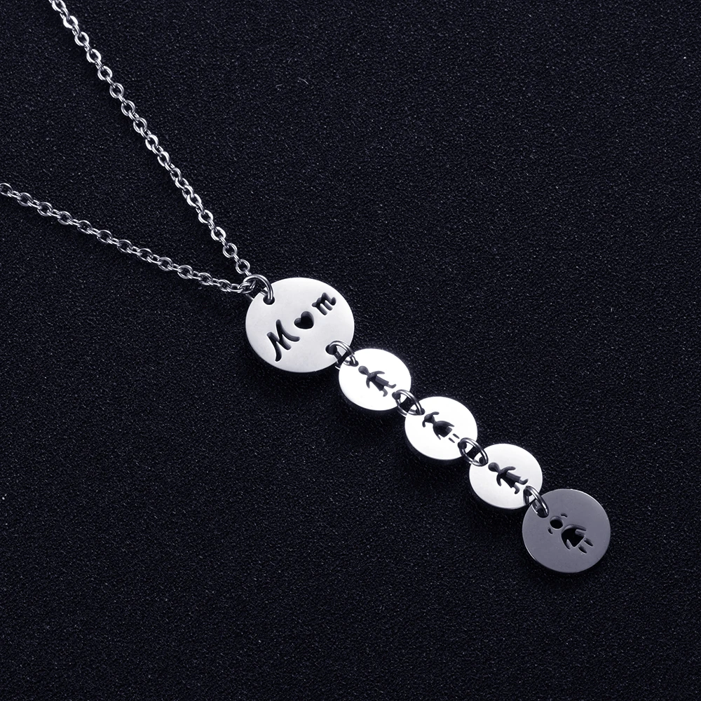 MYLONGINGCHARM Mom Necklace gold rosegold stainless steel kids pendants necklace choker necklace Jewelry gift for Mother's day
MYLONGINGCHARM Mom Necklace gold rosegold stainless steel kids pendants necklace choker necklace Jewelry gift for Mother's day