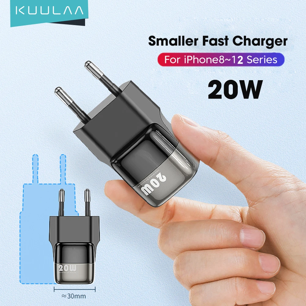KUULAA Super Si USB C Charger 20W Type C PD 3.0 Fast Charging Charger For iPhone 13 12 11 Pro iPad Xiaomi Mobile Phone Charger
KUULAA Super Si USB C Charger 20W Type C PD 3.0 Fast Charging Charger For iPhone 13 12 11 Pro iPad Xiaomi Mobile Phone Charger