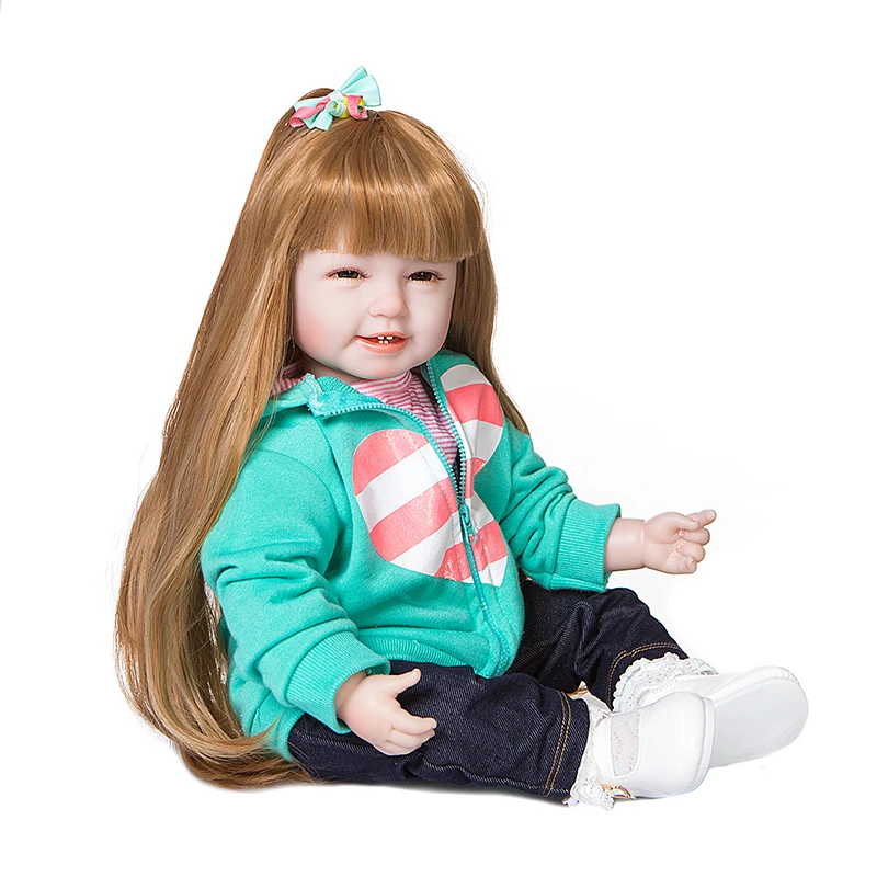Lovely baby reborn dolls 55cm soft silicone fashion doll gift bebe reborn toddler girl real size bonecas children gift
Lovely baby reborn dolls 55cm soft silicone fashion doll gift bebe reborn toddler girl real size bonecas children gift