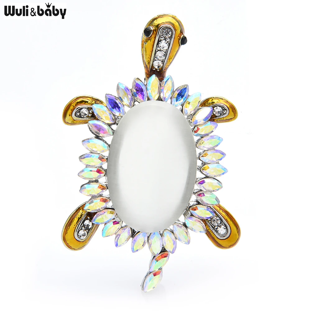 Wuli&baby Opal Turtle Brooches For Women Men White Rhinestone Turtle Animal Party Office Brooch Pin Gifts
Wuli&baby Opal Turtle Brooches For Women Men White Rhinestone Turtle Animal Party Office Brooch Pin Gifts
