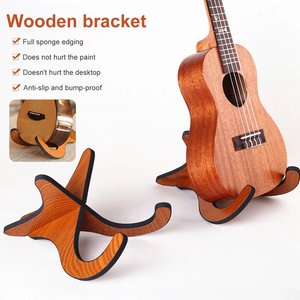 Guitar Ukulele Holder Wooden Foldable Holder Stand Collapsible Vertical Guitar Bass Violin Display Stand Rack Accessorie
Guitar Ukulele Holder Wooden Foldable Holder Stand Collapsible Vertical Guitar Bass Violin Display Stand Rack Accessorie