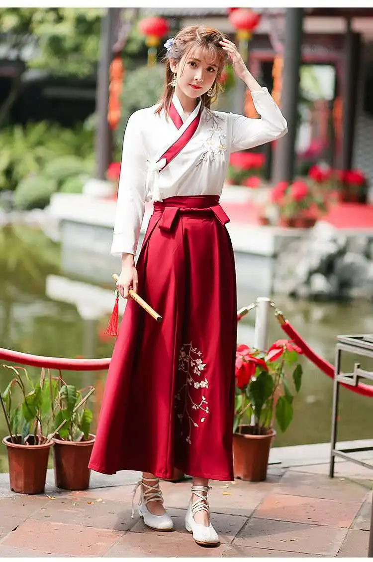 Hanfu Mulheres Women Plum Hanfu Costume Dress Fairy Skirt Fresh and Elegant Huaqing Pavilion Hanfu Clothing Chinese Style
Hanfu Mulheres Women Plum Hanfu Costume Dress Fairy Skirt Fresh and Elegant Huaqing Pavilion Hanfu Clothing Chinese Style
