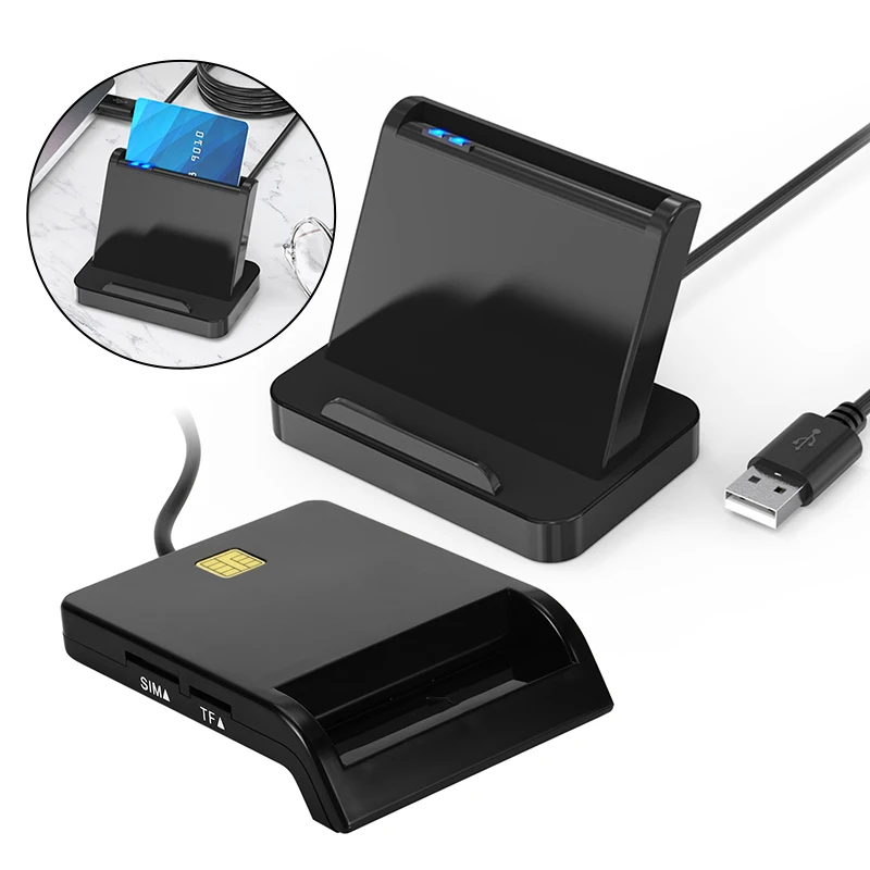 USB 2.0 Smart Card Reader Superior Quality Skillful Manufacture for DNIE ATM CAC IC ID Bank SIM TF SD Card Windows Linux
USB 2.0 Smart Card Reader Superior Quality Skillful Manufacture for DNIE ATM CAC IC ID Bank SIM TF SD Card Windows Linux