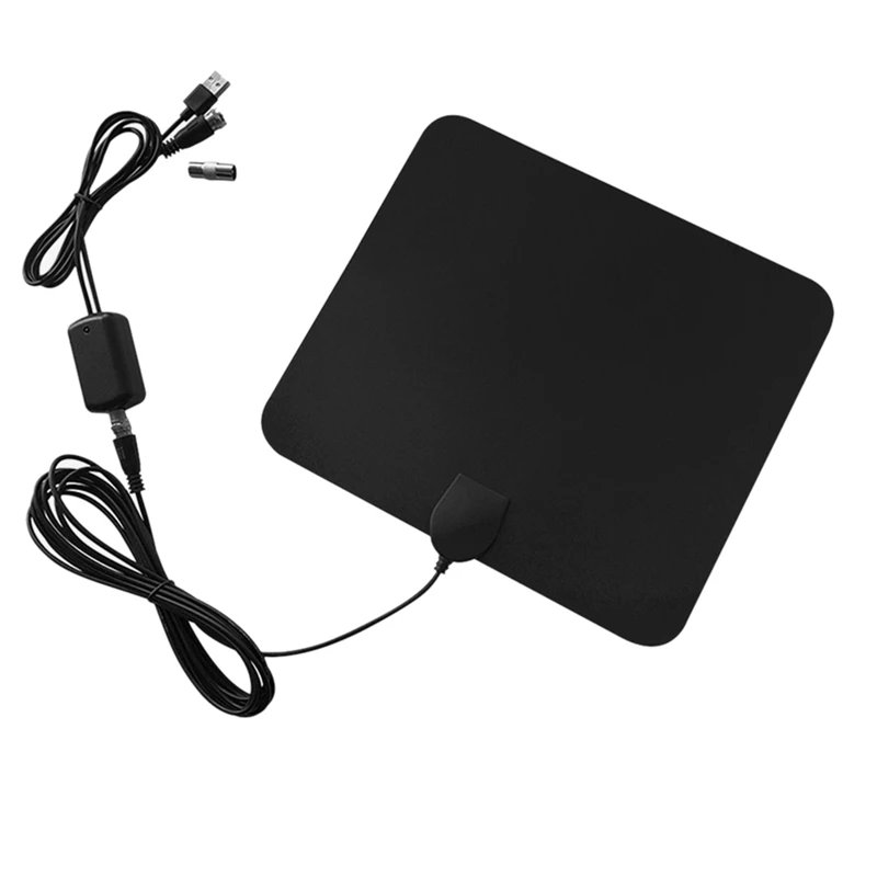 Digital TV Antenna Booster Active Indoor Aerial HD Flat Design TV Antenna Signal Amplifier,Black
Digital TV Antenna Booster Active Indoor Aerial HD Flat Design TV Antenna Signal Amplifier,Black