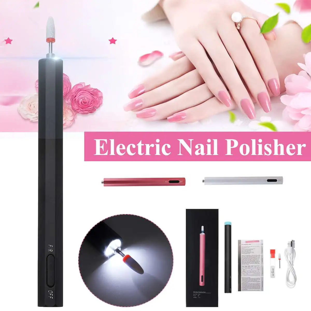 USB DC5V мини портативный Электрический полировщик для ногтей ручка Электрический маникюр электрический шлифовальный станок Дрель шлифоваль...
USB DC5V мини портативный Электрический полировщик для ногтей ручка Электрический маникюр электрический шлифовальный станок Дрель шлифоваль...