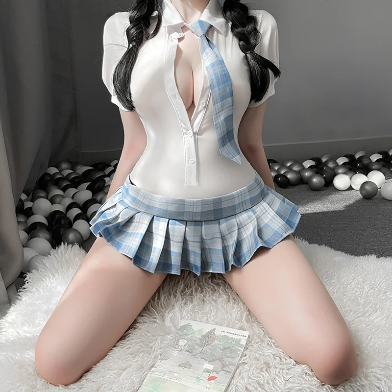Schoolgirl Uniform Sexy Lingerie Dress Lolita Kawaii JK Uniform Cosplay Costumes Stripper Clothes for Adult Games Dropshipping
Schoolgirl Uniform Sexy Lingerie Dress Lolita Kawaii JK Uniform Cosplay Costumes Stripper Clothes for Adult Games Dropshipping