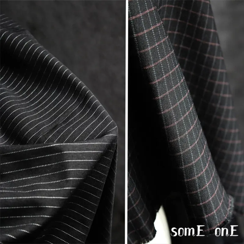 50x150cm Stripes and Checks Black stretch Cotton Fabric Patchwork DIY Suit Pants Coat Puppet Doll clothing Designer Fabric 100%
50x150cm Stripes and Checks Black stretch Cotton Fabric Patchwork DIY Suit Pants Coat Puppet Doll clothing Designer Fabric 100%