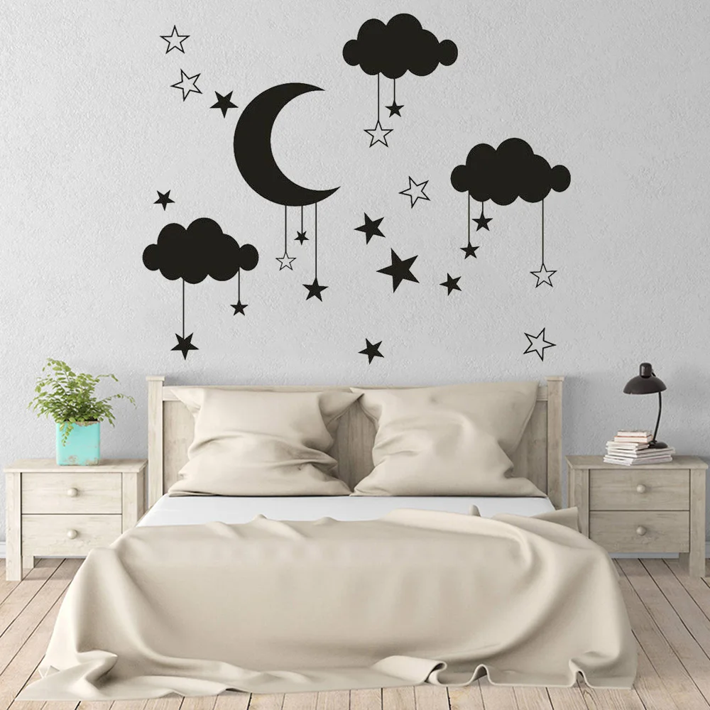 Baby Nursery Clouds Stars Wall Sticker Moon Vinyl Wall Decal Room Decor for Kids Rooms Girls Boys Playroom Bedroom Mural3739
Baby Nursery Clouds Stars Wall Sticker Moon Vinyl Wall Decal Room Decor for Kids Rooms Girls Boys Playroom Bedroom Mural3739
