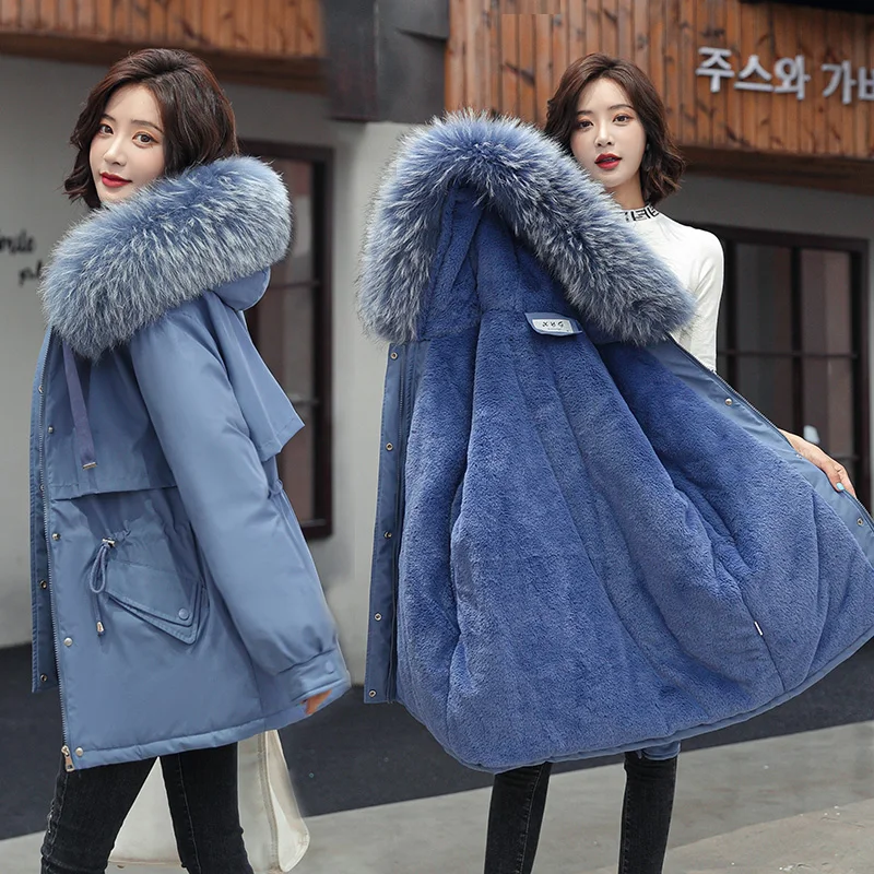New Zipper Cotton Thicken Warm Winter Jacket Women Casual Parkas Winter Coat Fur Wool Lining Hooded Parka Overcoat Female Parka
New Zipper Cotton Thicken Warm Winter Jacket Women Casual Parkas Winter Coat Fur Wool Lining Hooded Parka Overcoat Female Parka