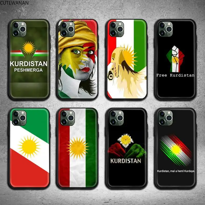 Чехол для телефона Kurd с флагом Курдистана iphone 12 11 Pro Max Mini XS 8 7 6 6S Plus X 5S SE 2020 XR |