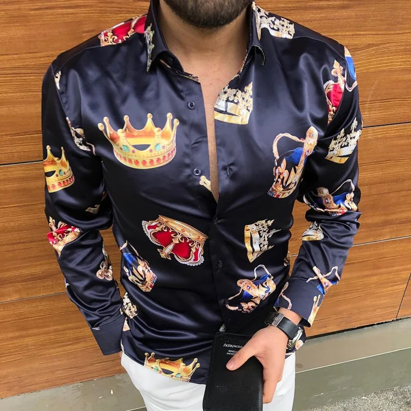 Luxury 2021 Men Casual Slim Fit Long Sleeve Shirt Mens Fashion Print Shirt Camisa Social Masculina Manga Longa Prom Party Shirt
Luxury 2021 Men Casual Slim Fit Long Sleeve Shirt Mens Fashion Print Shirt Camisa Social Masculina Manga Longa Prom Party Shirt