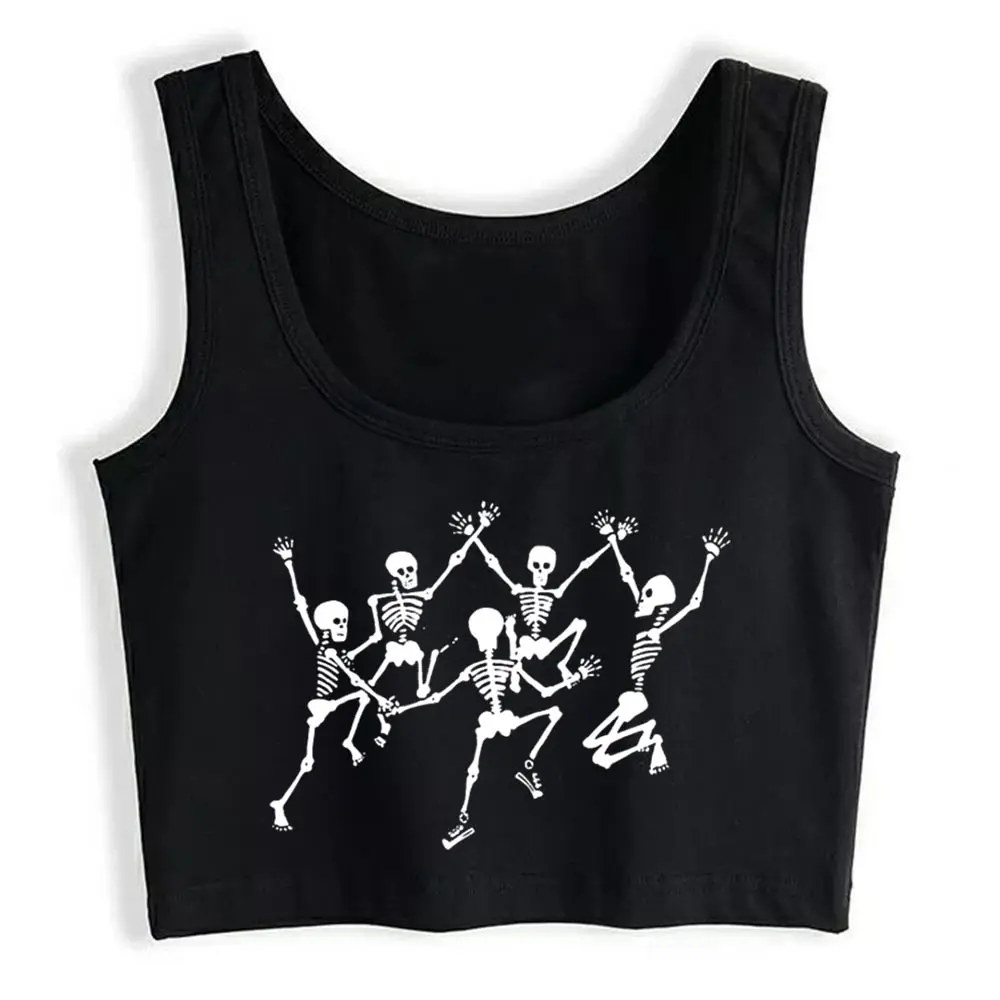 Crop Top Female Dancing Skeletons American A Cool White Custom Summer Tank Top Women Clothes
Crop Top Female Dancing Skeletons American A Cool White Custom Summer Tank Top Women Clothes