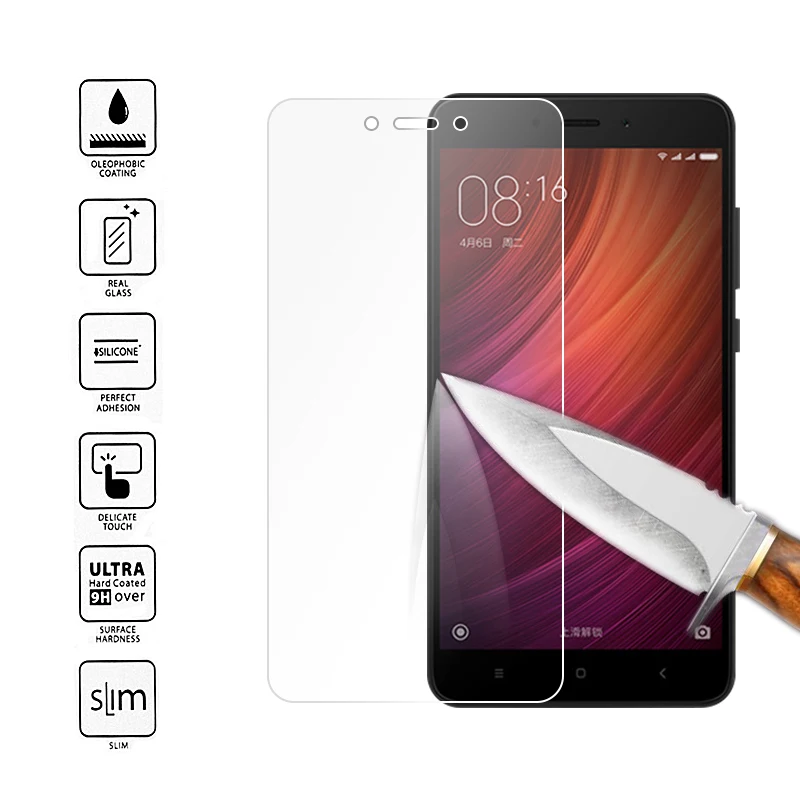 Закаленное стекло для Xiaomi Redmi Note 4X Pro 6A 7 6 Y1 lite Защитная пленка экрана прозрачная pro