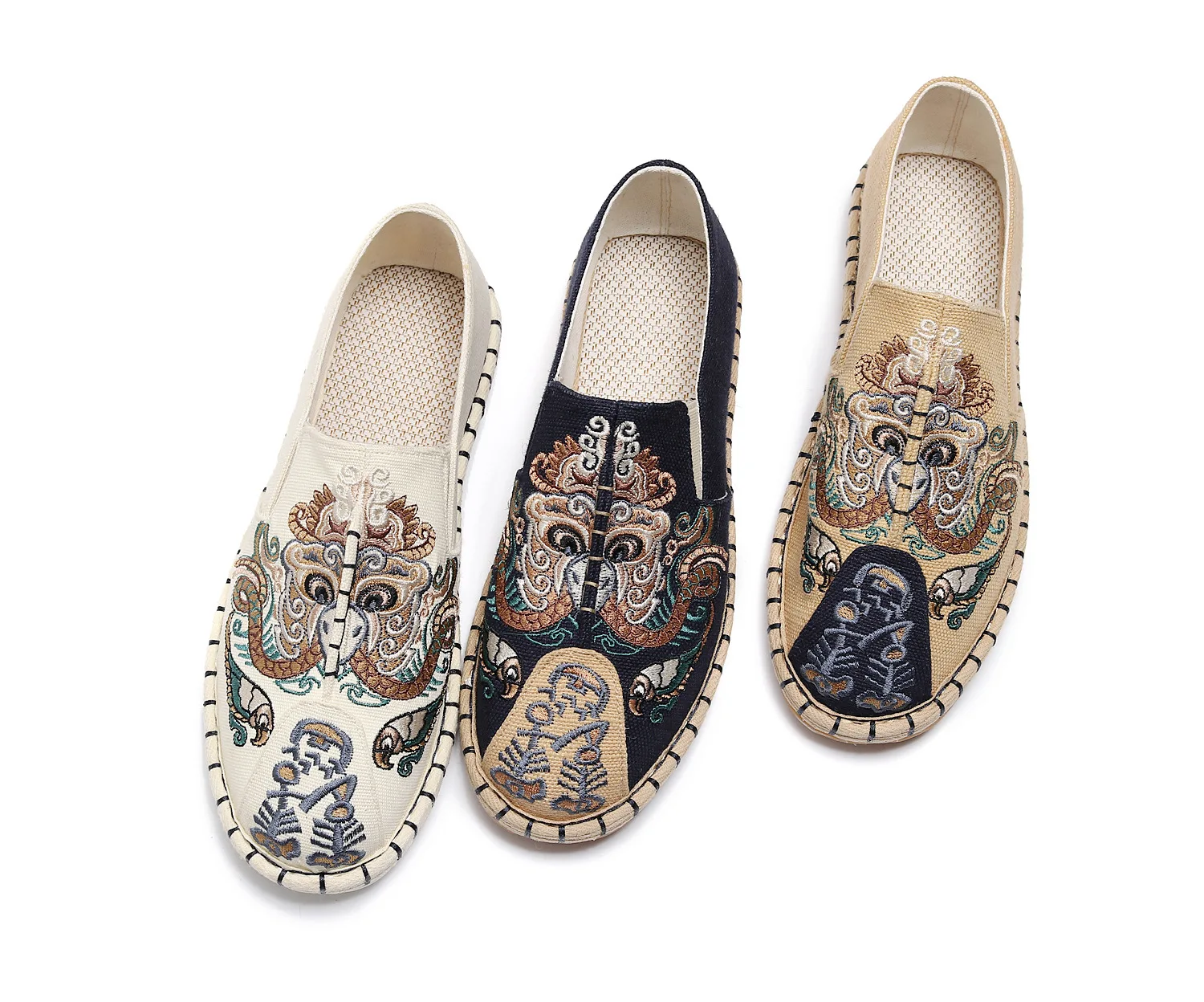 sandalias-sandalias-Chinese men's cotton embroidered breathable light national wind cloth shoes
sandalias-sandalias-Chinese men's cotton embroidered breathable light national wind cloth shoes