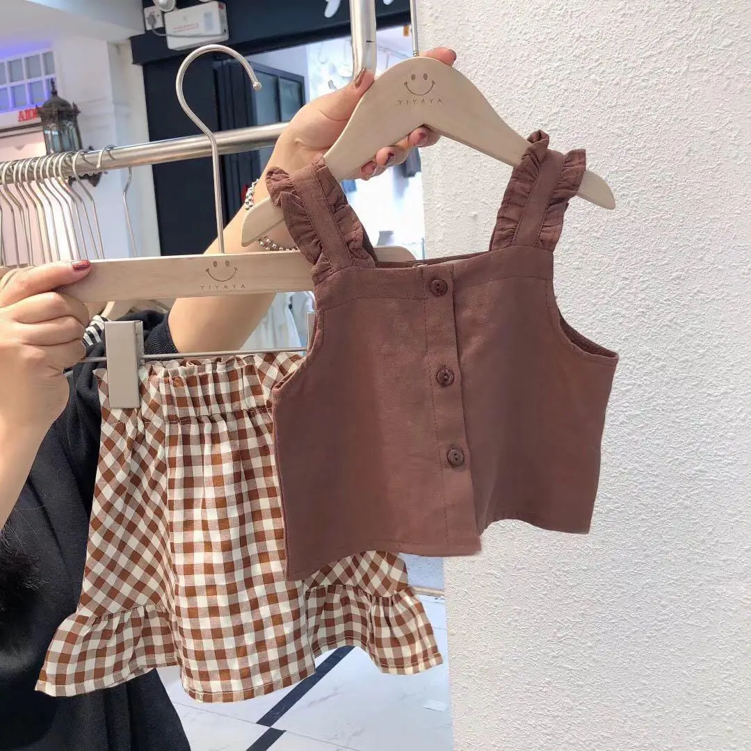 New Baby Girls Clothing Suit Outfits Summer Kids Sleeveless T-shirt Skirt 2pc/Sets Children's Clothing Set
New Baby Girls Clothing Suit Outfits Summer Kids Sleeveless T-shirt Skirt 2pc/Sets Children's Clothing Set