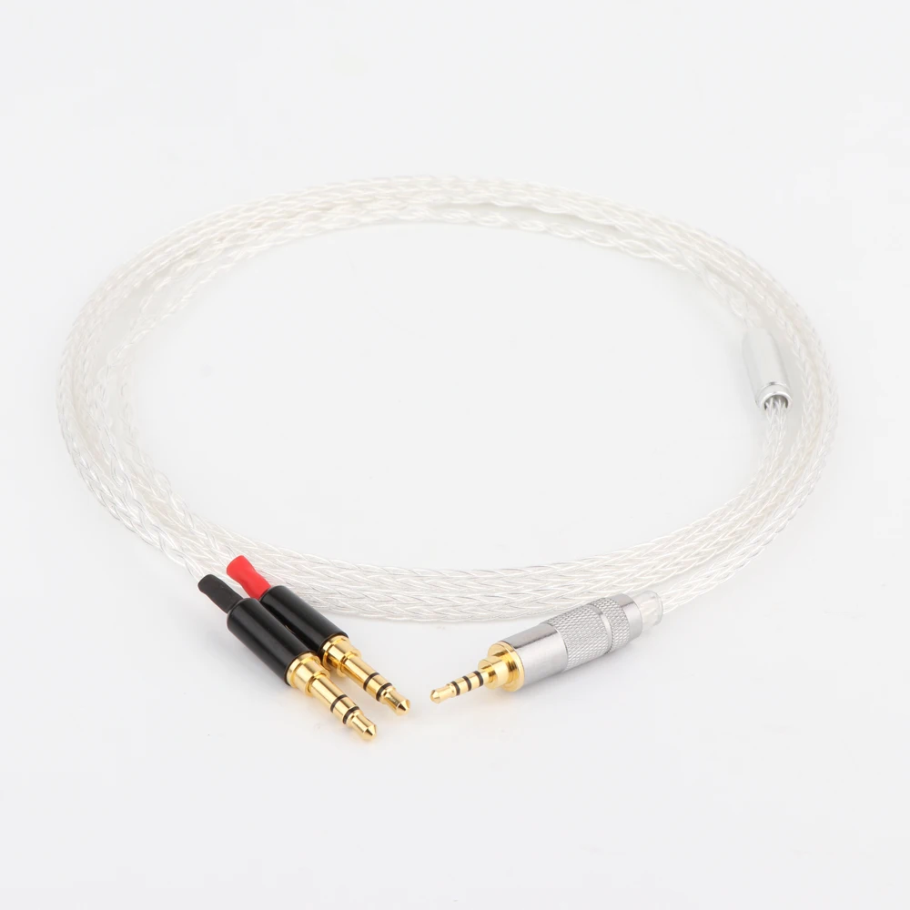HI-end 8 Cores 7N OCC Silver Plated 2.5mm Balanced Headphone upgrade cord cable For Hifiman SUNDARA he400i he400s HE560 
HI-end 8 Cores 7N OCC Silver Plated 2.5mm Balanced Headphone upgrade cord cable For Hifiman SUNDARA he400i he400s HE560