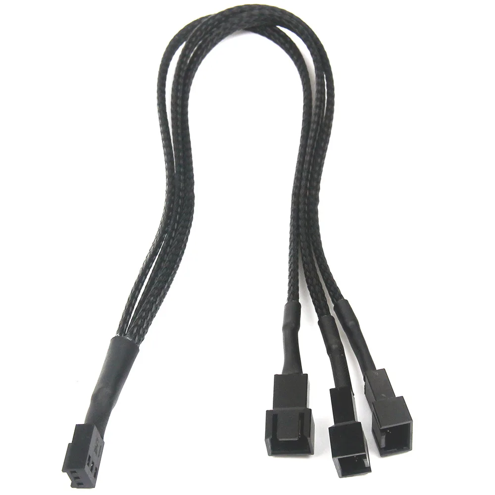 5pcs/pack PC fan cable 1 to 3 splitter cable 3pin extension fan hub cable with braided net connect to motherboard 24AWG 30cm
5pcs/pack PC fan cable 1 to 3 splitter cable 3pin extension fan hub cable with braided net connect to motherboard 24AWG 30cm