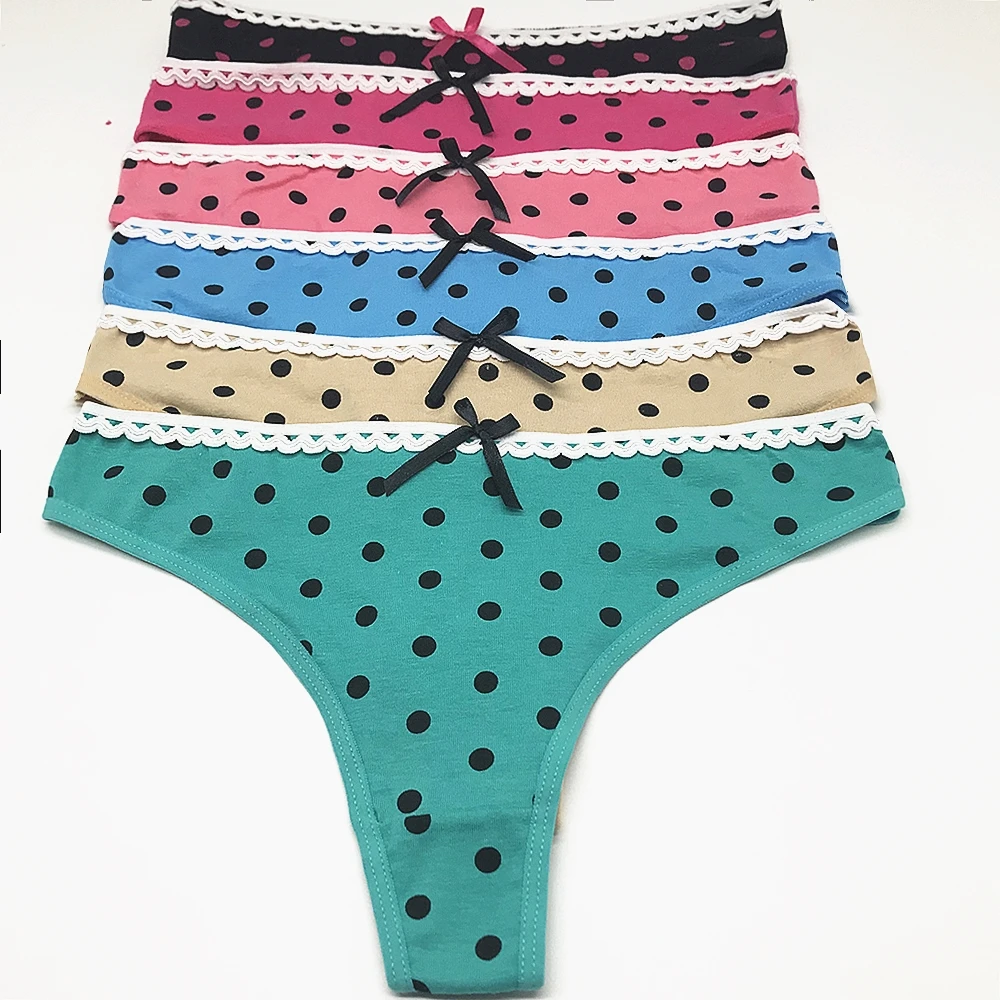 6 Pcs/Lot Women Sexy Panties Dot Low Waist Cute Underwear Thong Female G Strings Breathable Lingerie Intimates Soft Girl's Panty
6 Pcs/Lot Women Sexy Panties Dot Low Waist Cute Underwear Thong Female G Strings Breathable Lingerie Intimates Soft Girl's Panty