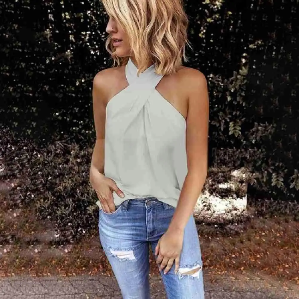 Женский топ без рукавов в европейском и американском стиле, повседневный новый цветной Приталенный топ на молнии с вырезом на спине, V1Z6
Женский топ без рукавов в европейском и американском стиле, повседневный новый цветной Приталенный топ на молнии с вырезом на спине, V1Z6