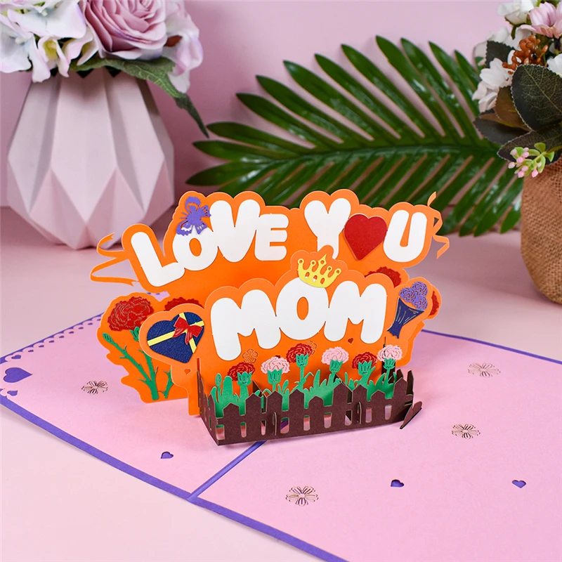 3D Mothers Day Card Pop-Up Birthday Greeting Cards Gift for Mom from Daughter Son
3D Mothers Day Card Pop-Up Birthday Greeting Cards Gift for Mom from Daughter Son
