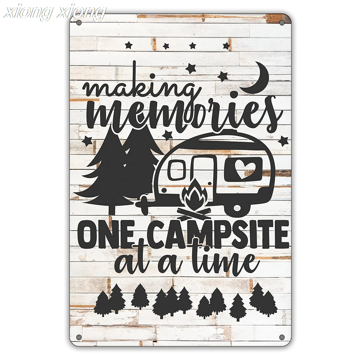 Making Memories One Campsite at a Time Metal Tin Sign Wall Decor Farmhouse Rustic Camping Signs for Home Garage Men Cave
Making Memories One Campsite at a Time Metal Tin Sign Wall Decor Farmhouse Rustic Camping Signs for Home Garage Men Cave