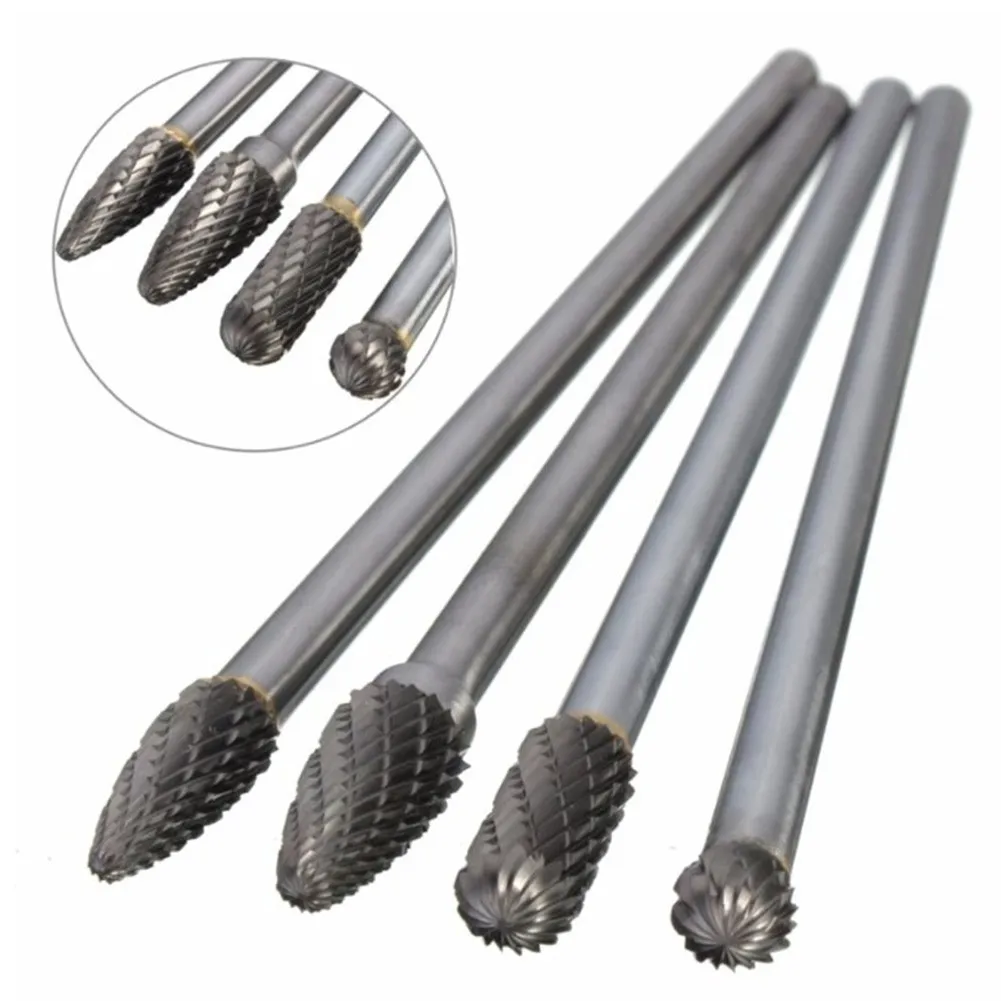 4pc Milling Cutter Rotary File Rotary Burr 1/4 Inch 6mm Shank 150mm Long Carbide Cutter CNC Engraving Bit Carving Grinding Head
4pc Milling Cutter Rotary File Rotary Burr 1/4 Inch 6mm Shank 150mm Long Carbide Cutter CNC Engraving Bit Carving Grinding Head