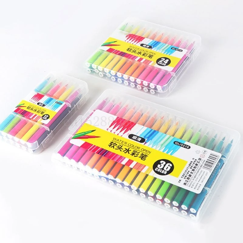 12/24/36/48 Colors Soft Brush Watercolor Pen Marker Sketch Drawing Calligraphy
12/24/36/48 Colors Soft Brush Watercolor Pen Marker Sketch Drawing Calligraphy