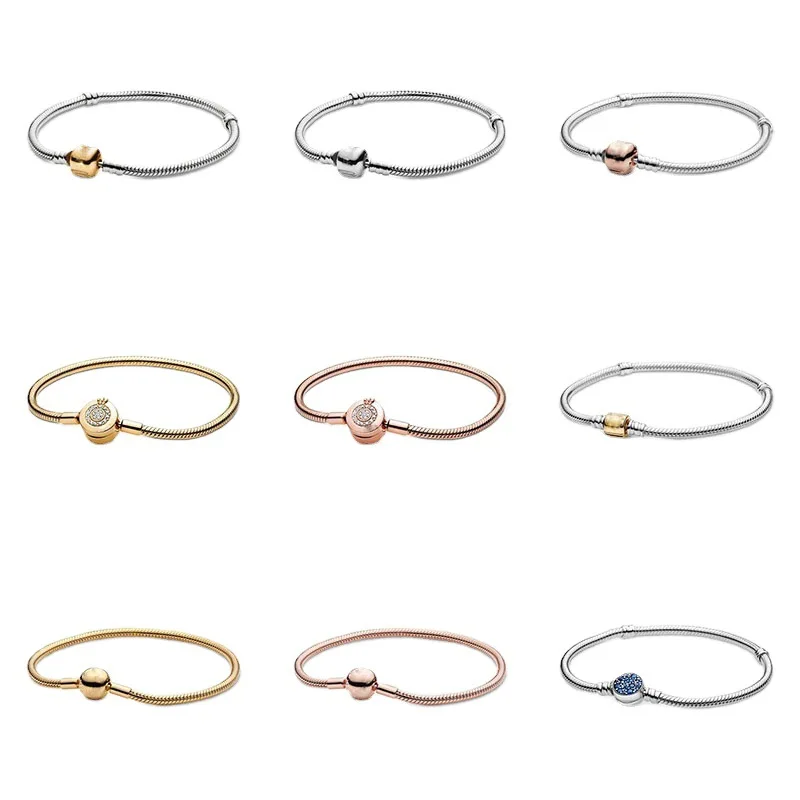 TOP SALE Femme Bracelet 925 Sterling Silver Crown Snake Chain Bracelet For Women Fit Original Pamura Charm Beads Jewelry Gift
TOP SALE Femme Bracelet 925 Sterling Silver Crown Snake Chain Bracelet For Women Fit Original Pamura Charm Beads Jewelry Gift